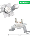 Samsung Dryer Heating Element Replacement Kit With Thermostat, Thermistor, And Thermal Fuses, DC96-00887A detail view