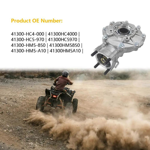 Honda Rear Final Gear Differential Assembly For Fourtrax 300 TRX300 TRX300FW 4x4 1988 to 2000 Complete OE Replacement shown