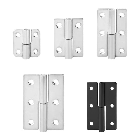 Stainless Steel Detachable Lift Off Hinge Set 270 Degree Black For Kitchen Cabinets Cupboards And Furniture Doors 2 Pack DIY Friendly