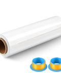 Rock Solid Heavy Duty Stretch Wrap Roll 15 X 1000 Ft Clear Industrial Grade Shrink Film for pallet wrap and moving packaging.