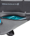 Close-up of Outpost Elite Frame Bike Bag For Road And Mountain Frames Medium Short Gray with dual external pockets and drain holes.