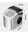 Slick Countertop Ice Maker That Whips Up Fast Six Minute Frozen Cubes While Dropping A Solid 25 Pounds Each Day Featuring Smooth Self Cleaning Tech For Your Home Kitchen Vibes dimensions and design view