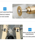 Automatic Optical Lens Groover For Eyeglasses With Iron Plating Panel 7 Depth Settings From 0 To 7mm 110V Grooving Machine close-up