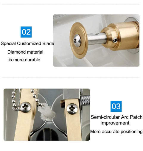 Automatic Optical Lens Groover For Eyeglasses With Iron Plating Panel 7 Depth Settings From 0 To 7mm 110V Grooving Machine close-up