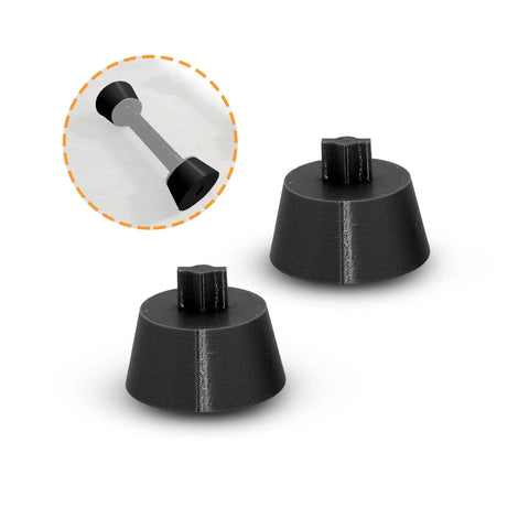 Hella Sharp 130 To 120 Film Spool Adapter Set For Vintage Cameras Abs 3D Printed Black Two Pack Lets You Shoot Modern Film Smooth And Keeps Your Setup Totally Fresh