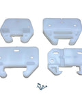 DIY Friendly Plastic Drawer Guides With Back Plates Choose Your Size Replacement Kit For Kitchen Dresser And Furniture Drawers 4 Pack