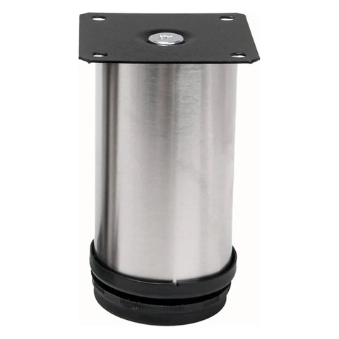 4 Pack Adjustable Stainless Steel Furniture Legs 2 Inch Round Metal Feet For Coffee Tables Cabinets Desks Sofas And Shelves
