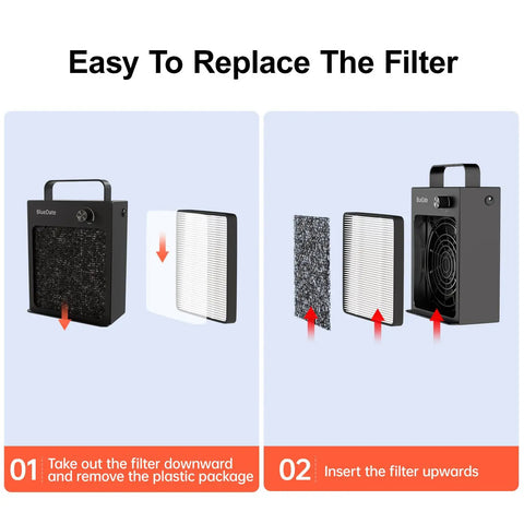 Steps to replace filter of Solder Fume Extractor With HEPA And Activated Carbon Filter Portable Smoke Absorber