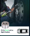 Mechanic installing Front Wheel Hub Assembly With Abs For Dodge Caliber 2007 2012, Jeep Compass 2007 2017, Mitsubishi Lancer 2008 2015