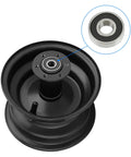 6201RS Front And Rear Wheel Bearing Kit for Mini Bikes and Go Karts, detail view of sealed bearing in wheel rim