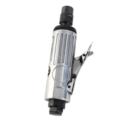 Tough As Nails Air Die Grinder Kit 20000RPM showing aluminum body and quick swap chuck for 3mm and 6mm bits.
