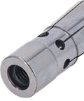 Close-up of Heavy Duty Back Pull Collet Chuck For CNC Milling And Lathe Machines High Speed Steel with threading and holes.
