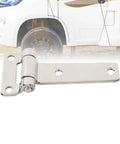 T Shape Door Hinge 304 Stainless Steel Heavy Duty Smooth Operation High Load Capacity Hatch Hardware For Cabinets Yachts RV Vans Marine Camper Boat And More