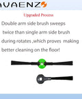 Comparison of dual and single brush for Side Sweeping Dual Brush Replacement Parts For IQ AI EZ Robot Vacuum Cleaners Compatible With R101AE RV1001AE AV2501AE RV2502AE AV2501S R101 RV1000 AV992 AV911S EZ Robot Vacuum Cleaner