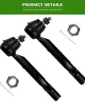 SCITOO front lower suspension arms (2) for Nissan Rogue; black steel with ball joints and mounting hardware