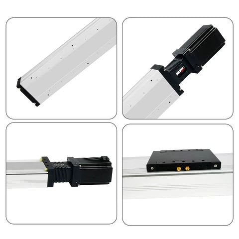 Heavy Duty Linear Stage With Ball Screw Linear Guide CNC Actuator Slide Table For Precision Motion 1300mm Stroke on aluminum panel