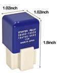 12V Four Pin Purple Starter Relay 28300 10020 156700 0503 Compatible With Toyota Camry Corolla Lexus And Other Models Works Like A Champ For Smooth Starts, blue relay 1.02in
