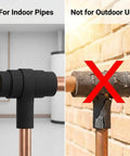 Pipe Wrap Insulation Tape For Hot And Cold Pipes Waterproof Foam Adhesive 33 Feet Long And 2 Inches Wide Indoor Use Only