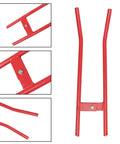 Heavy Duty Truck Brake Spring Tool For Semi Trucks, Pro Grade Rockwell Drum Brake Spring Pliers, Red, close-up and full view
