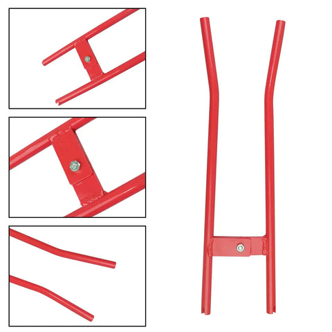 Heavy Duty Truck Brake Spring Tool For Semi Trucks, Pro Grade Rockwell Drum Brake Spring Pliers, Red, close-up and full view