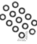 Wave Washer Gasket Assortment Kit With 500 Pieces Of Spring Steel Elastic Washers For Screws And Bolts In Electrical Connections And Automotive Applications DIY Ready For Pro Builds, black 0.3 in washers