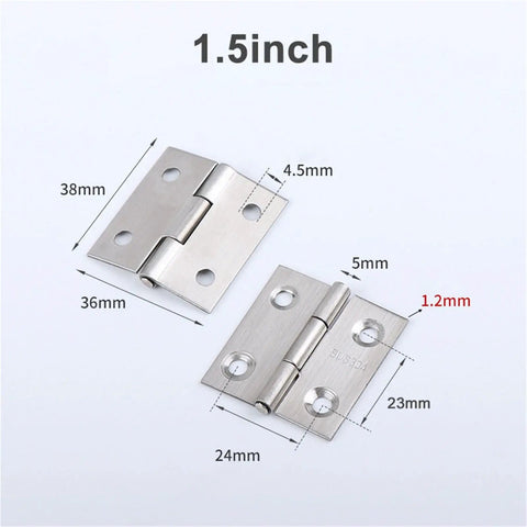 1.5 inch Soft Close Cabinet Hinges Set Stainless Steel Anti Slam Dampening System Quiet Self Close Includes Screws