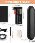 Handheld Battery Spot Welder With 11 Gear Adjustable Controls And Built In Battery Tester Welds 0.1-0.25mm Nickel, Black