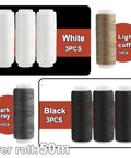 Thread rolls from Heavy Duty Upholstery Sewing Kit 38 Piece For DIYers Carpet Canvas And Furniture Repair With 8 Strong Thread Rolls