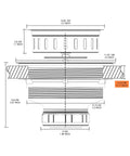 Diagram of Heavy Duty 304 Stainless Steel Kitchen Sink Drain Kit Three And A Half Inch Strainer With Stainless Stopper Assembly Fits Standard Drains