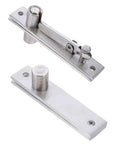 Heavy Duty Hidden Pivot Door Hinge Adjustable Rotation Hinge For Wood Doors Built To Last Concealed Hardware Brushed Finish