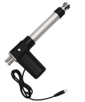Angled view of Progressive Automations 24V feedback linear actuator, 6-inch stroke, 900 lb force, Hall sensor