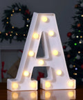 Must Have Light Up Letters Marquee Signs For Wedding Party And Home Decor, letter A with warm white lights, 8.66 inch tall