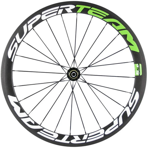 50mm Carbon Road Wheelset 700C Clincher With 23mm Inner Width, Toray T700 Carbon Fiber, EN Quality Tested, Shimano Compatible