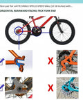 Diagram showing Horizontal Rearward-Facing Track Fork End for Adjustable Training Wheels For Kids Bike 14 16 18 Inches