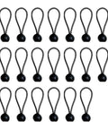 20 Pack Ball Bungee Cords 3.15 Inch Elastic Tie Downs For Blinds Tents Tarps Replacement Strings Black And White