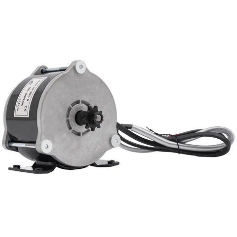 Built Tough 24V DC 500W Brushed Electric Motor With Integrated Gear Reduction for electric scooter and ebike drive