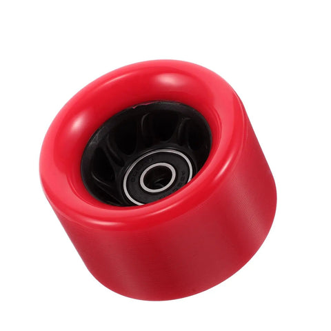 Red 92A PU Roller Skate Replacement Wheel For Quad And Inline Skates Indoor Use Smooth Stable Ride Durable Skating Part With Lit Look And Great Grip For Pro Comfort