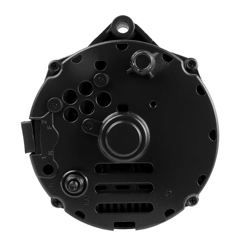 Back view of 120 Amp Beefed Up One Wire GM Alternator Self Exciting High Output 12V 10SI Style For Chevy Cars And Trucks SBC BBC