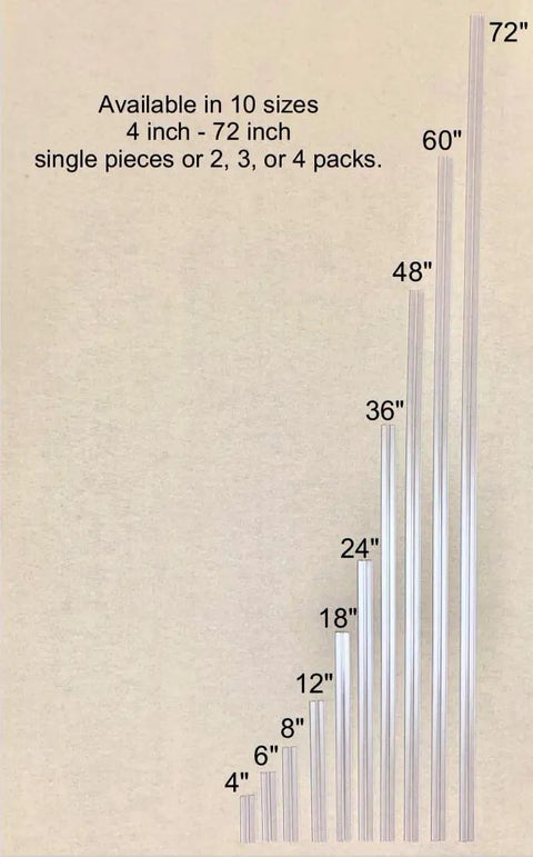Hella Durable Dead Reliable PVC Piano Hinge 36 Inch Clear Acrylic Connector Strips For Plexiglass Covers sizes 4 to 72 inches.