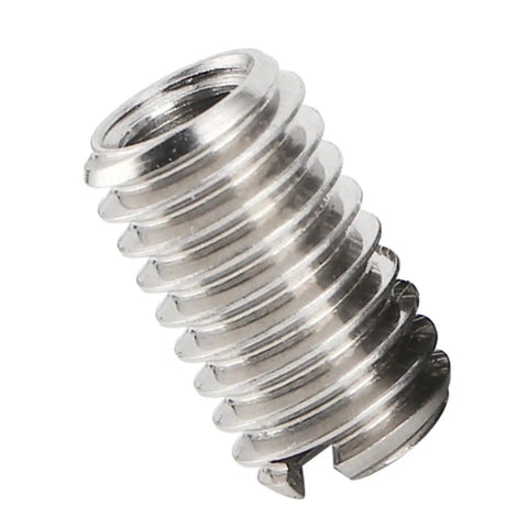 Ten Piece Stainless Steel Thread Repair Inserts And Reducing Nuts, M4 To M6 Male Female Sleeve Adapter Kit For Toolbench Builds And Household Repairs That Are Tough As Nails Under Pressure