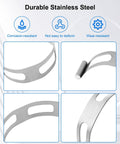 Heavy Duty Stainless Steel Exhaust Clamp Set 2 To 4 Inches Quick Fix Band Clamps showcasing durability and close-up details.