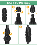 Drip Irrigation Barbed Locking Fittings Kit, 10-Pack 3/8 Inch Tubing Connectors installation guide