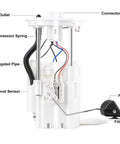 Side view of Electric Fuel Pump Module Assembly With Sending Unit For Toyota Camry 2007-2011, showing components.
