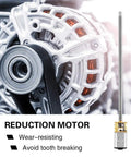 Beefy Torque Low Noise Micro Gear Motor With M4x100mm Threaded Output Shaft For DIY Robot Cars And Mechanical Arms Prime Precision Motor For Robotics Projects And Automation, reduction motor with metal gears
