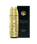 Vibes On Point 25 Oz Gold Vacuum Insulated Cocktail Shaker With Jigger And Strainer Featuring Dr Dre Snoop Dogg Collab with box.
