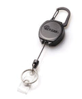 Sidekick ID Badge And Key Reel With 24 Inch Kevlar Cord, Tough Polycarbonate Case, Zinc Alloy Carabiner, 4 Oz Retraction
