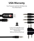 Universal 6 In 1 USB Ham Radio Programming Cable With 59 Inch Extended Length Built For Ham Radio Folks And More Connectors