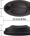 Front Wheel Riser Block For Indoor Bike Training With Anti Skid Design, Stable Plastic Stabilizing Block top view with dimensions
