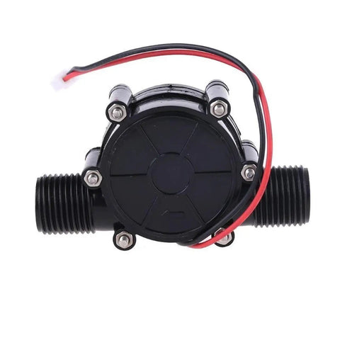 Front view of Water Flow Generator For DIY Power Conversion 12V To 80V 10W Mini Hydroelectric Turbine Kit