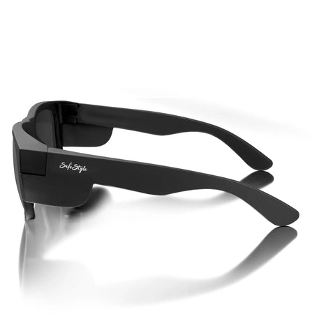 Slick Matte Black Polarized Safety Shades For Men Osha Approved Ansi Z87.1 Plus Rated With Heavy Duty Uv400 Blocker And Scratch Proof Polycarbonate Lenses That Feel Dope And Keep Your Eyes Protected